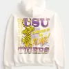 Boxy LSU Tigers Graphic Hoodie,Boxy LSU Tigers Graphic Hoodie