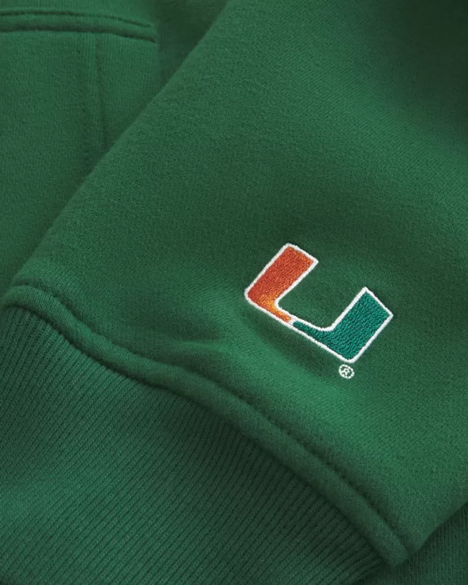 Boxy Miami Hurricanes Graphic Hoodie,Boxy Miami Hurricanes Graphic Hoodie