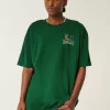 Boxy Miami Hurricanes Graphic Tee,Boxy Miami Hurricanes Graphic Tee