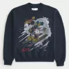 Boxy Mickey Mouse Graphic Sweatshirt,Boxy Mickey Mouse Graphic Sweatshirt