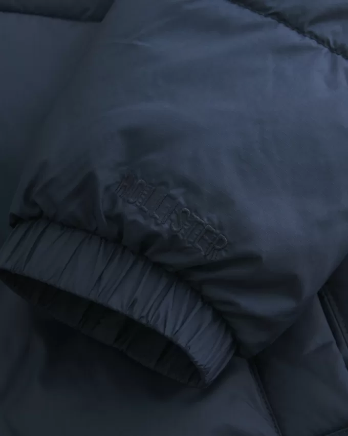 Boxy Mock-Neck Puffer Jacket,Boxy Mock-Neck Puffer Jacket