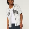 Boxy Montauk Graphic Baseball Jersey,Boxy Montauk Graphic Baseball Jersey