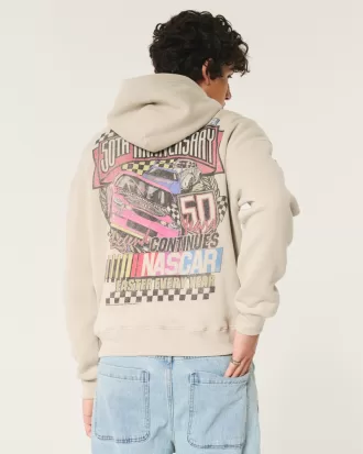 Boxy NASCAR Graphic Hoodie,Boxy NASCAR Graphic Hoodie