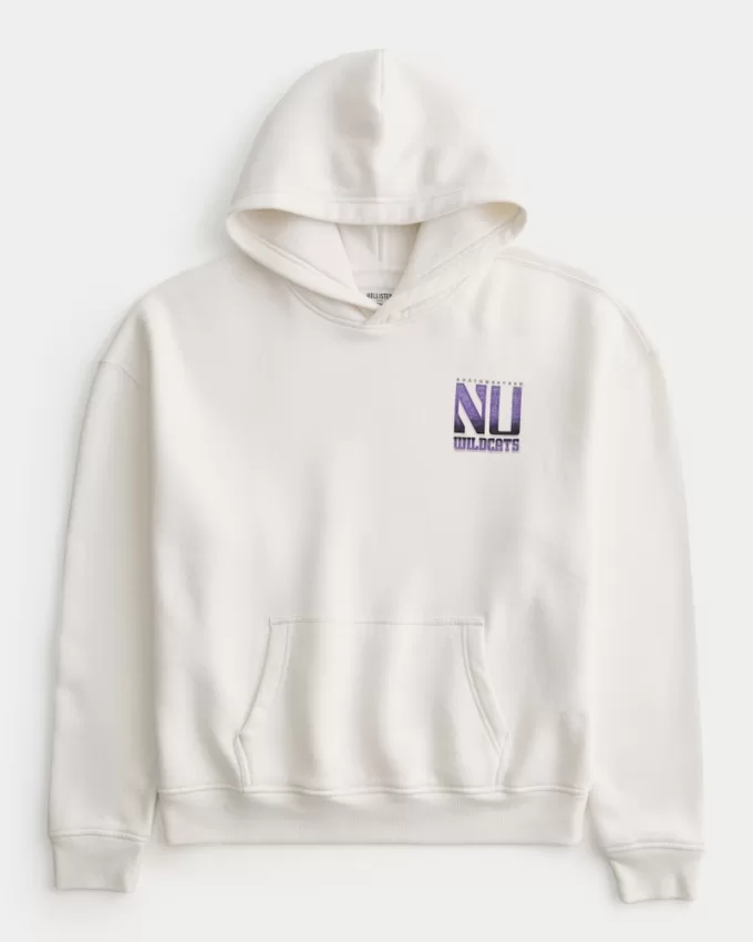 Boxy Northwestern University Wildcats Graphic Hoodie,Boxy Northwestern University Wildcats Graphic Hoodie Boxy Northwestern University Wildcats Graphic Hoodie,Boxy Northwestern University Wildcats Graphic Hoodie