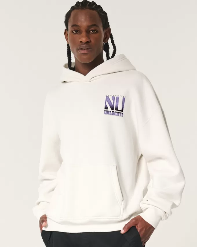 Boxy Northwestern University Wildcats Graphic Hoodie,Boxy Northwestern University Wildcats Graphic Hoodie Boxy Northwestern University Wildcats Graphic Hoodie,Boxy Northwestern University Wildcats Graphic Hoodie