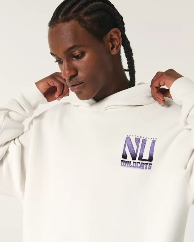 Boxy Northwestern University Wildcats Graphic Hoodie,Boxy Northwestern University Wildcats Graphic Hoodie Boxy Northwestern University Wildcats Graphic Hoodie,Boxy Northwestern University Wildcats Graphic Hoodie