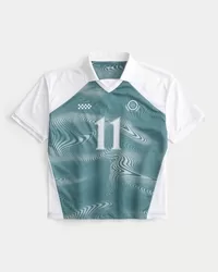 Boxy Number Graphic Soccer Jersey,Boxy Number Graphic Soccer Jersey