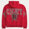 Boxy Ohio State Buckeyes Graphic Hoodie,Boxy Ohio State Buckeyes Graphic Hoodie