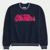 Boxy Ole Miss Graphic Crew Sweatshirt,Boxy Ole Miss Graphic Crew Sweatshirt