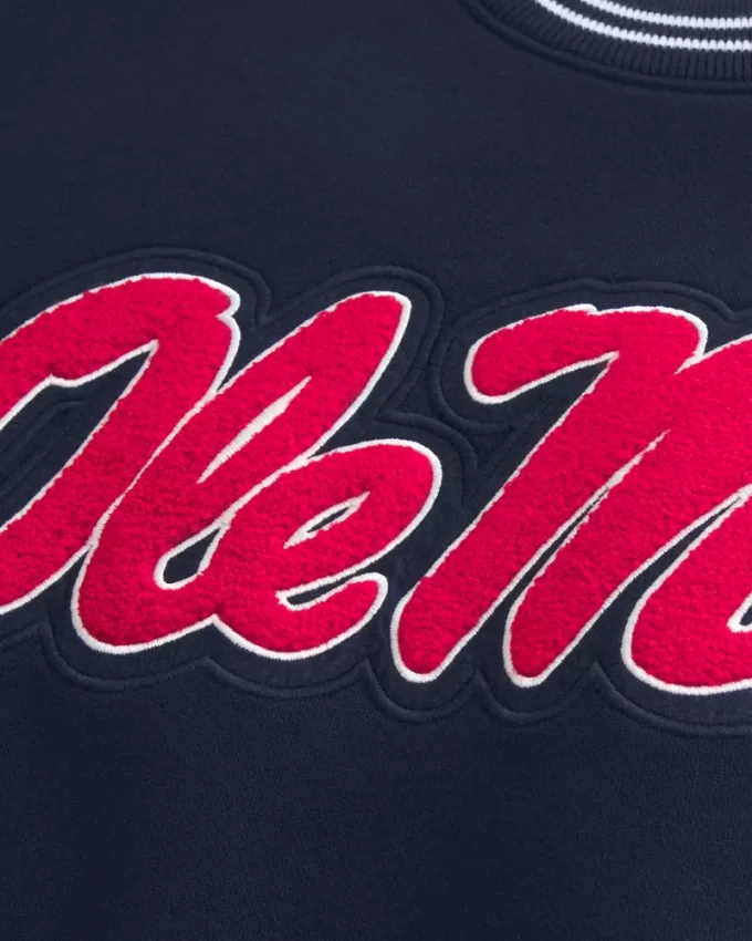 Boxy Ole Miss Graphic Crew Sweatshirt,Boxy Ole Miss Graphic Crew Sweatshirt