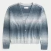 Boxy Ombre Stripe Cardigan,Boxy Ombre Stripe Cardigan