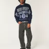 Boxy Penn State Nittany Lions Graphic Crew Sweatshirt,Boxy Penn State Nittany Lions Graphic Crew Sweatshirt