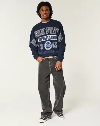 Boxy Penn State Nittany Lions Graphic Crew Sweatshirt,Boxy Penn State Nittany Lions Graphic Crew Sweatshirt Boxy Penn State Nittany Lions Graphic Crew Sweatshirt,Boxy Penn State Nittany Lions Graphic Crew Sweatshirt