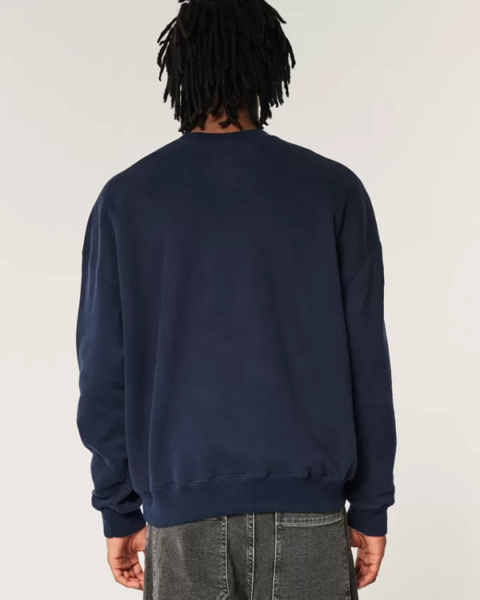 Boxy Penn State Nittany Lions Graphic Crew Sweatshirt,Boxy Penn State Nittany Lions Graphic Crew Sweatshirt