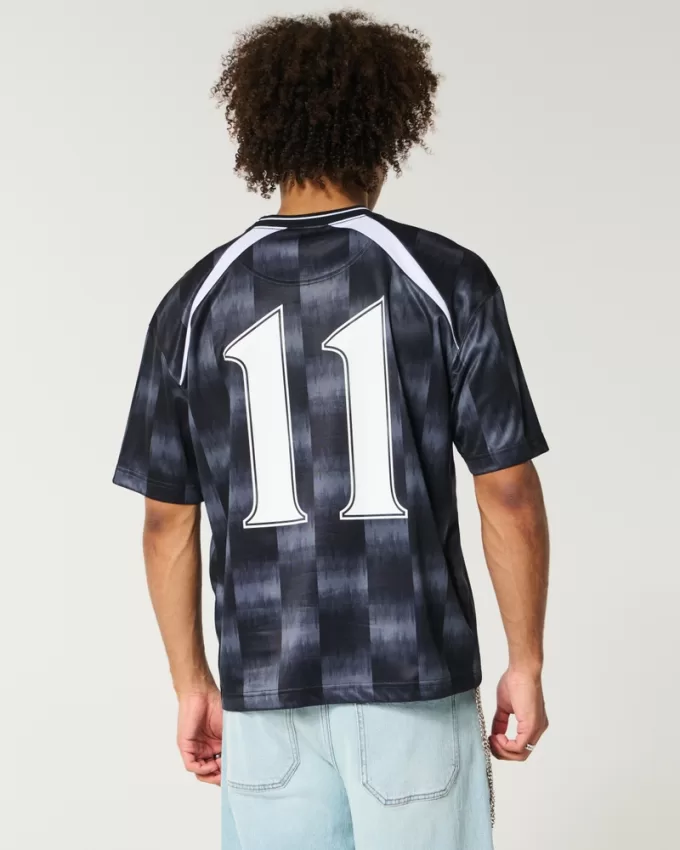 Boxy Santiago Graphic Soccer Jersey,Boxy Santiago Graphic Soccer Jersey