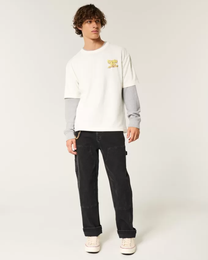 Boxy Scooby Doo Racing Graphic Tee,Boxy Scooby Doo Racing Graphic Tee