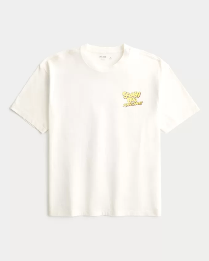 Boxy Scooby Doo Racing Graphic Tee,Boxy Scooby Doo Racing Graphic Tee