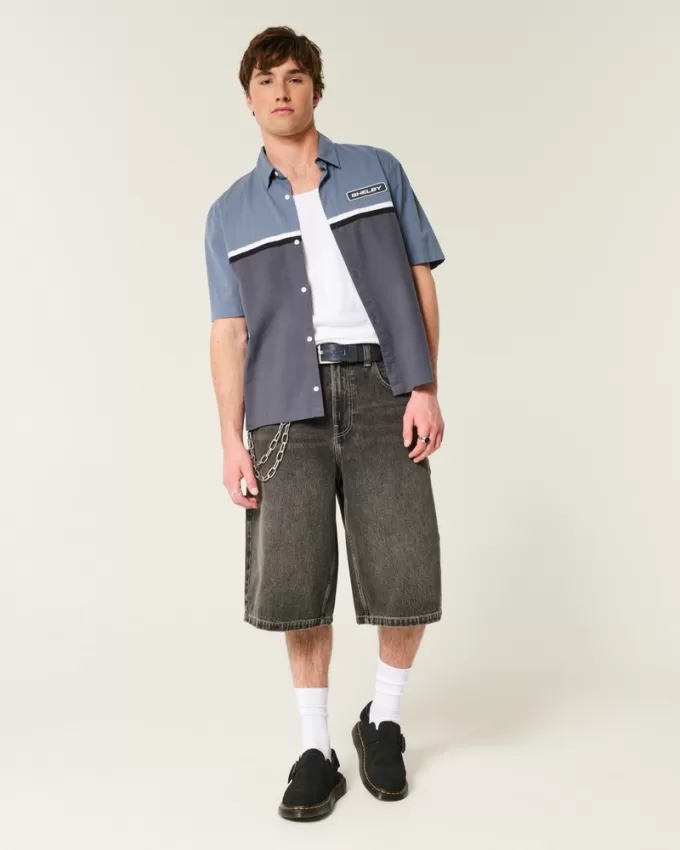 Boxy Shelby Graphic Workwear Shirt,Boxy Shelby Graphic Workwear Shirt