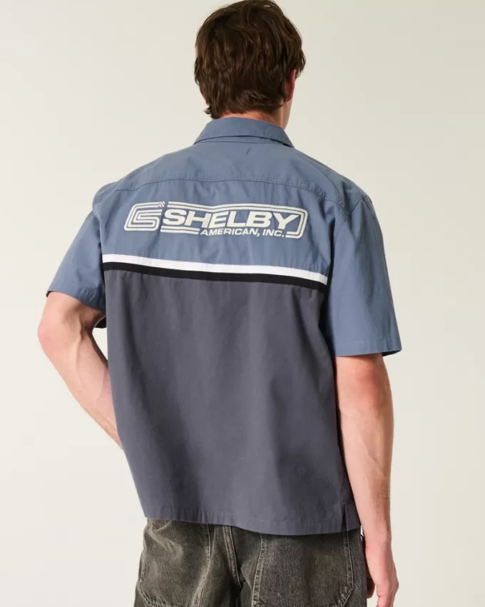 Boxy Shelby Graphic Workwear Shirt,Boxy Shelby Graphic Workwear Shirt