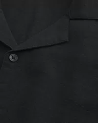 Boxy Short-Sleeve Linen-Blend Shirt,Boxy Short-Sleeve Linen-Blend Shirt