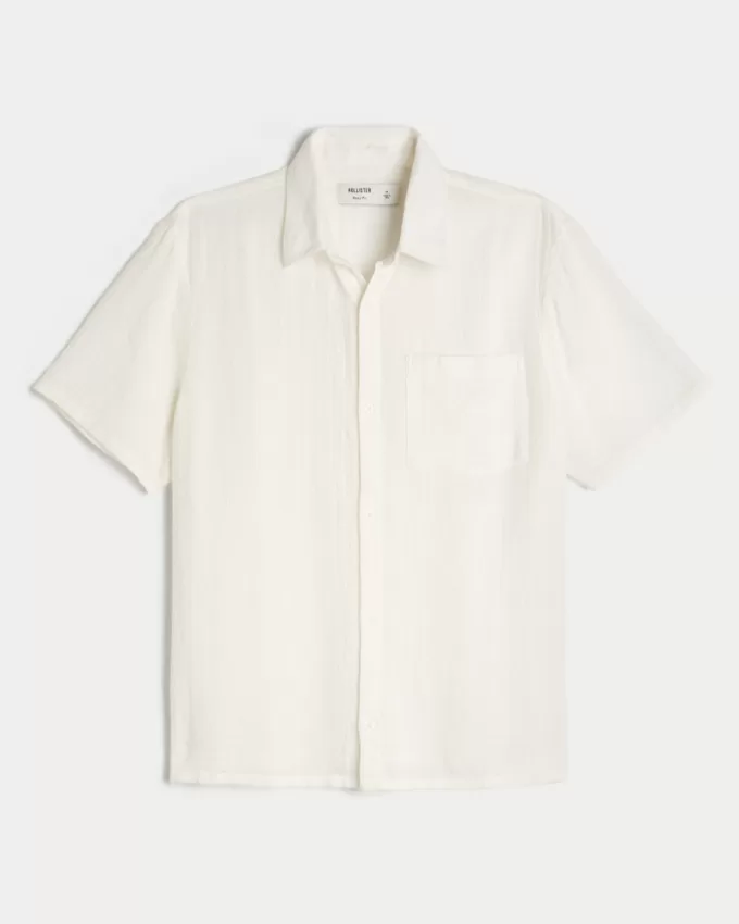 Boxy Short-Sleeve Shirt,Boxy Short-Sleeve Shirt