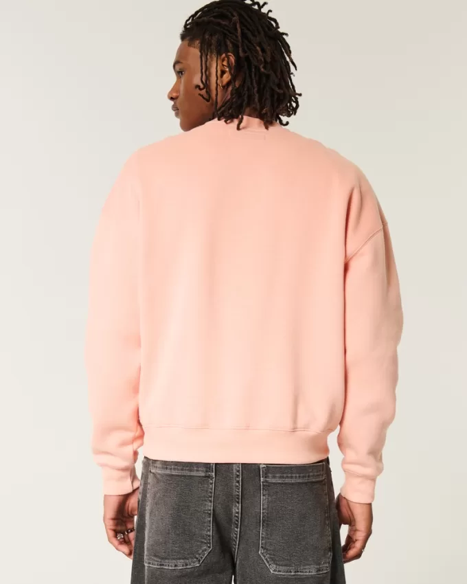 Boxy SpongeBob SquarePants Graphic Crew Sweatshirt,Boxy SpongeBob SquarePants Graphic Crew Sweatshirt