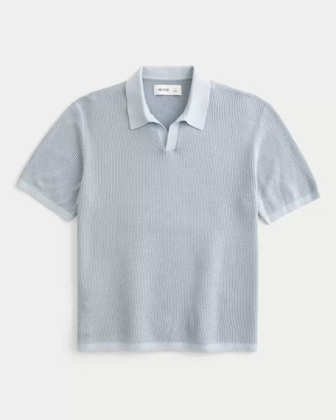 Boxy Sweater Polo,Boxy Sweater Polo