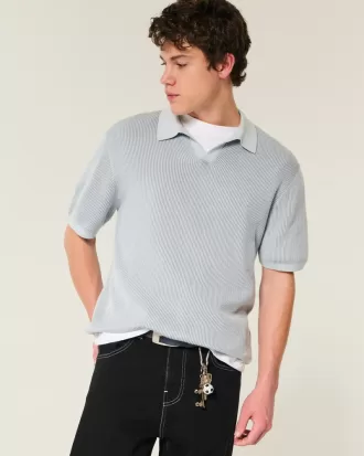 Boxy Sweater Polo,Boxy Sweater Polo