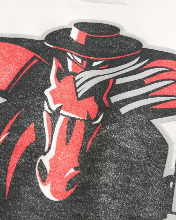 Boxy Texas Tech Graphic Hoodie,Boxy Texas Tech Graphic Hoodie