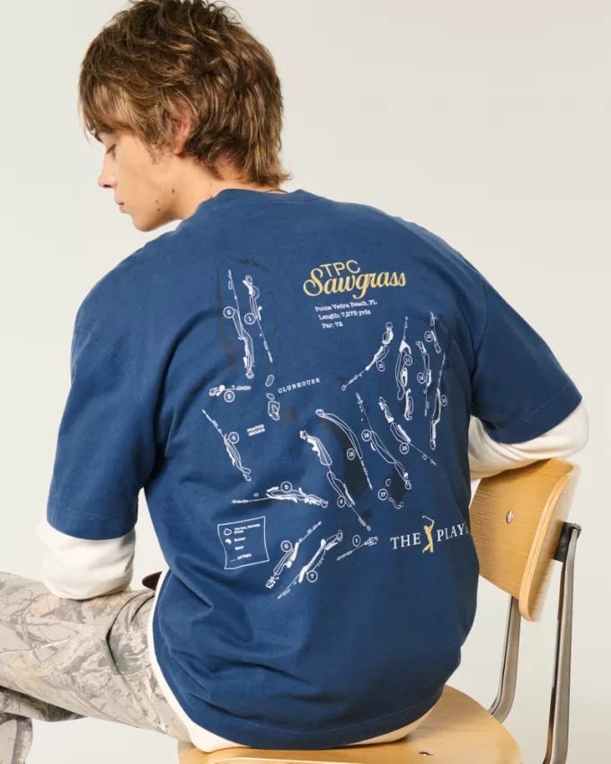 Boxy The Players Golf Graphic Tee,Boxy The Players Golf Graphic Tee