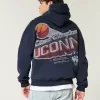 Boxy UConn Graphic Hoodie,Boxy UConn Graphic Hoodie