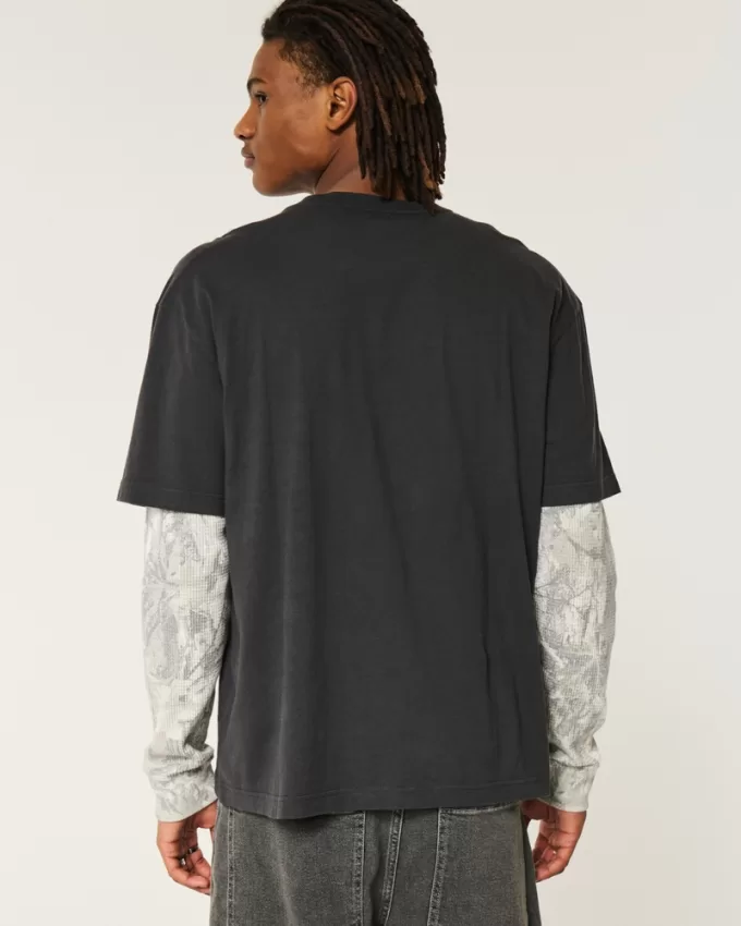 Boxy UConn Graphic Tee,Boxy UConn Graphic Tee