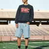 Boxy USC Athletics Graphic Crew Sweatshirt,Boxy USC Athletics Graphic Crew Sweatshirt