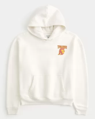 Boxy USC Trojans Graphic Hoodie,Boxy USC Trojans Graphic Hoodie