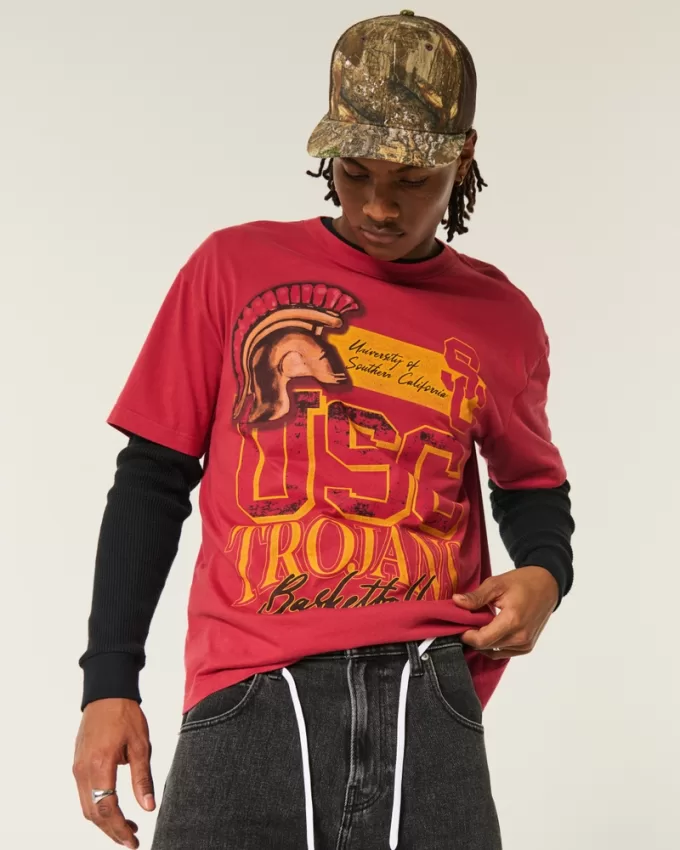 Boxy USC Trojans Graphic Tee,Boxy USC Trojans Graphic Tee