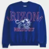 Boxy University of Arizona Wildcats Graphic Crew Sweatshirt,Boxy University of Arizona Wildcats Graphic Crew Sweatshirt