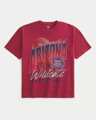 Boxy University of Arizona Wildcats Graphic Tee,Boxy University of Arizona Wildcats Graphic Tee
