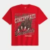 Boxy University of Cincinnati Bearcats Graphic Tee,Boxy University of Cincinnati Bearcats Graphic Tee