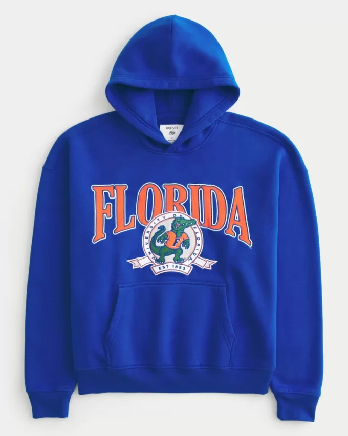Boxy University of Florida Gators Graphic Hoodie,Boxy University of Florida Gators Graphic Hoodie