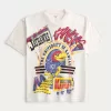 Boxy University of Kansas Jayhawks Graphic Tee,Boxy University of Kansas Jayhawks Graphic Tee