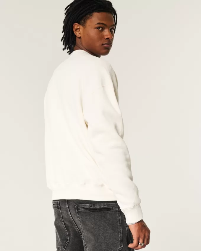 Boxy University of Maryland Graphic Crew Sweatshirt,Boxy University of Maryland Graphic Crew Sweatshirt