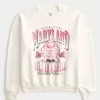 Boxy University of Maryland Graphic Crew Sweatshirt,Boxy University of Maryland Graphic Crew Sweatshirt