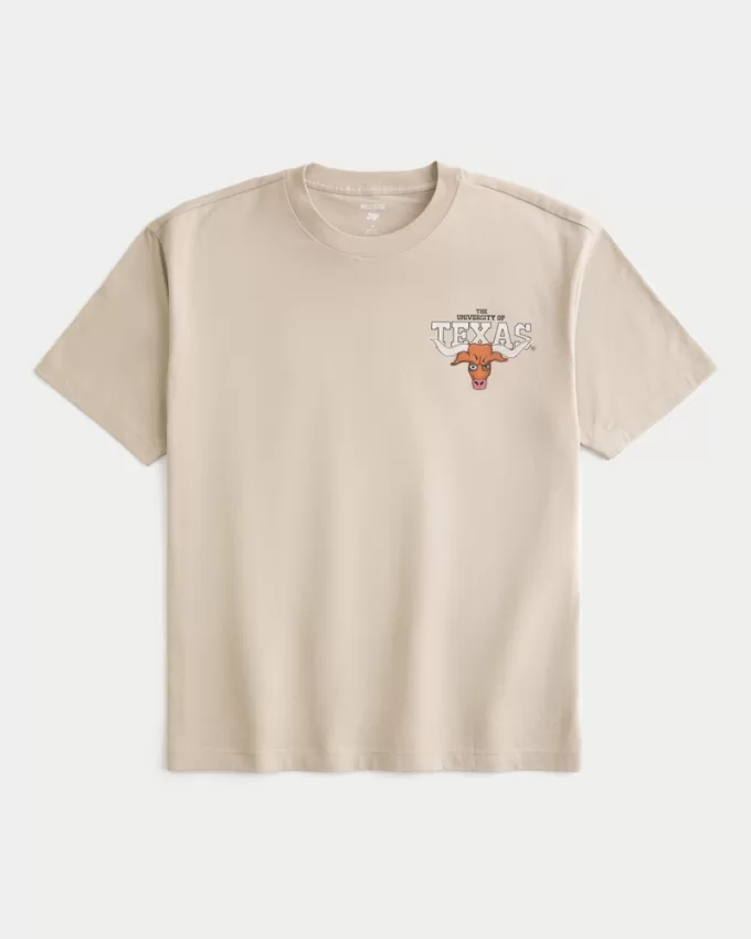 Boxy University of Texas Graphic Tee,Boxy University of Texas Graphic Tee