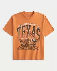Boxy University of Texas Longhorns Graphic Tee,Boxy University of Texas Longhorns Graphic Tee