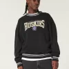 Boxy University of Washington Huskies Graphic Crew Sweatshirt,Boxy University of Washington Huskies Graphic Crew Sweatshirt