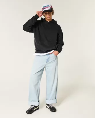 Boxy Washed Hoodie,Boxy Washed Hoodie