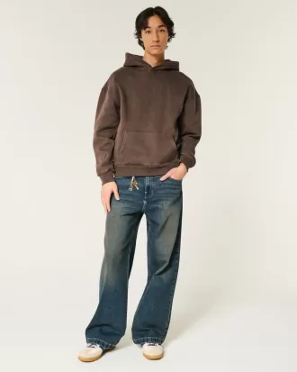 Boxy Washed Hoodie,Boxy Washed Hoodie