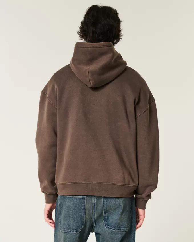 Boxy Washed Hoodie,Boxy Washed Hoodie