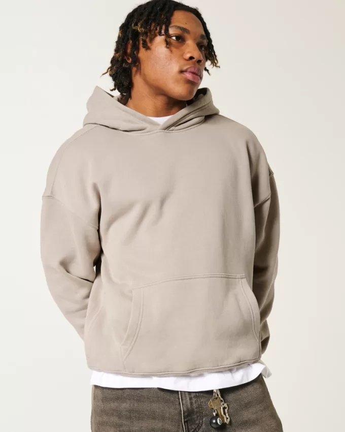 Boxy Washed Hoodie,Boxy Washed Hoodie