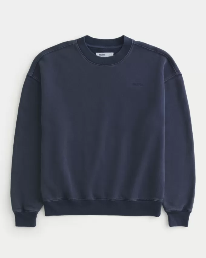 Boxy Washed Logo Crew Sweatshirt,Boxy Washed Logo Crew Sweatshirt Boxy Washed Logo Crew Sweatshirt,Boxy Washed Logo Crew Sweatshirt